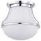 Nuvo Valdora 1-Light Flush Mount 10 in. Polished Nickel White Opal Glass 60/7870 - alternate 1